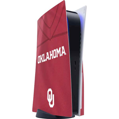 University of Oklahoma Red Jersey PS5 Console Skin